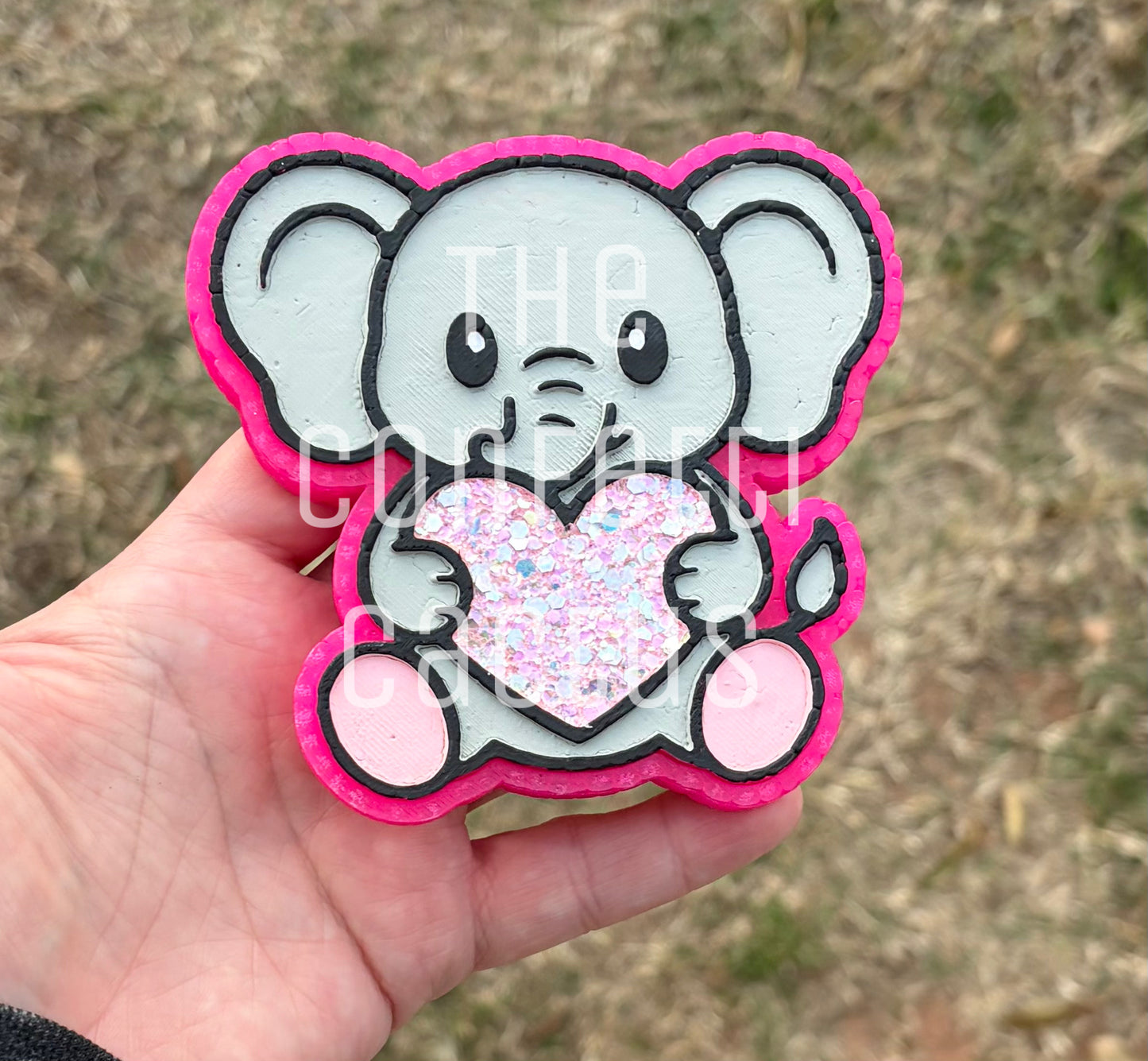 Elephant holding a Heart