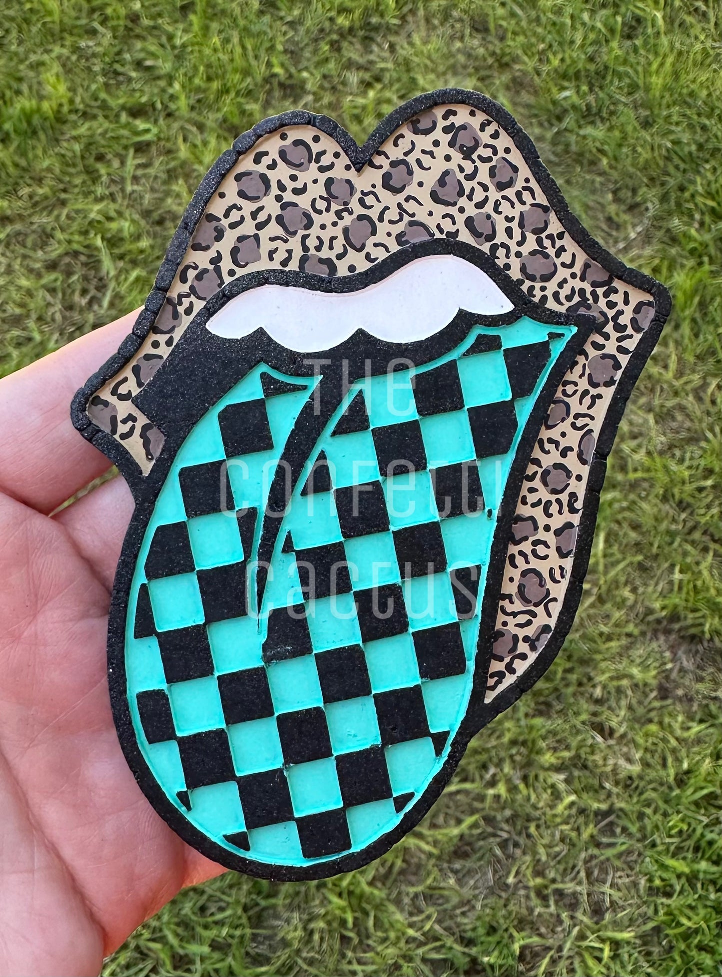 Checkered Tongue Vent Clip (Set of 2)