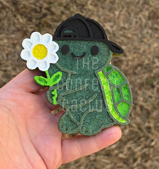 Turtle holding a Flower