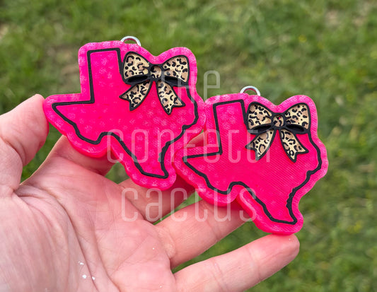 Texas with Bow Vent Clips (Set of 2)