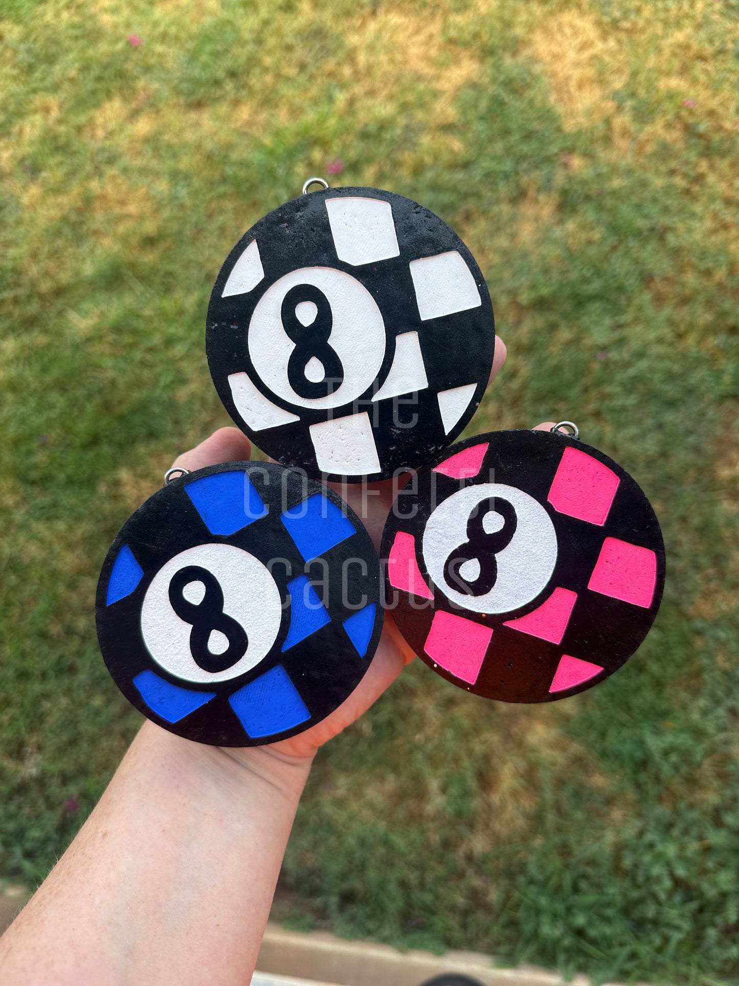 Checkered 8 Ball