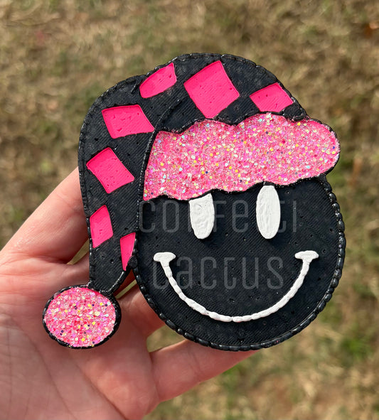 Happy Face W/Checkered Hat