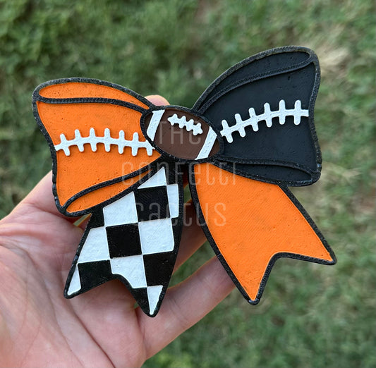 Checkered Bow W/Football