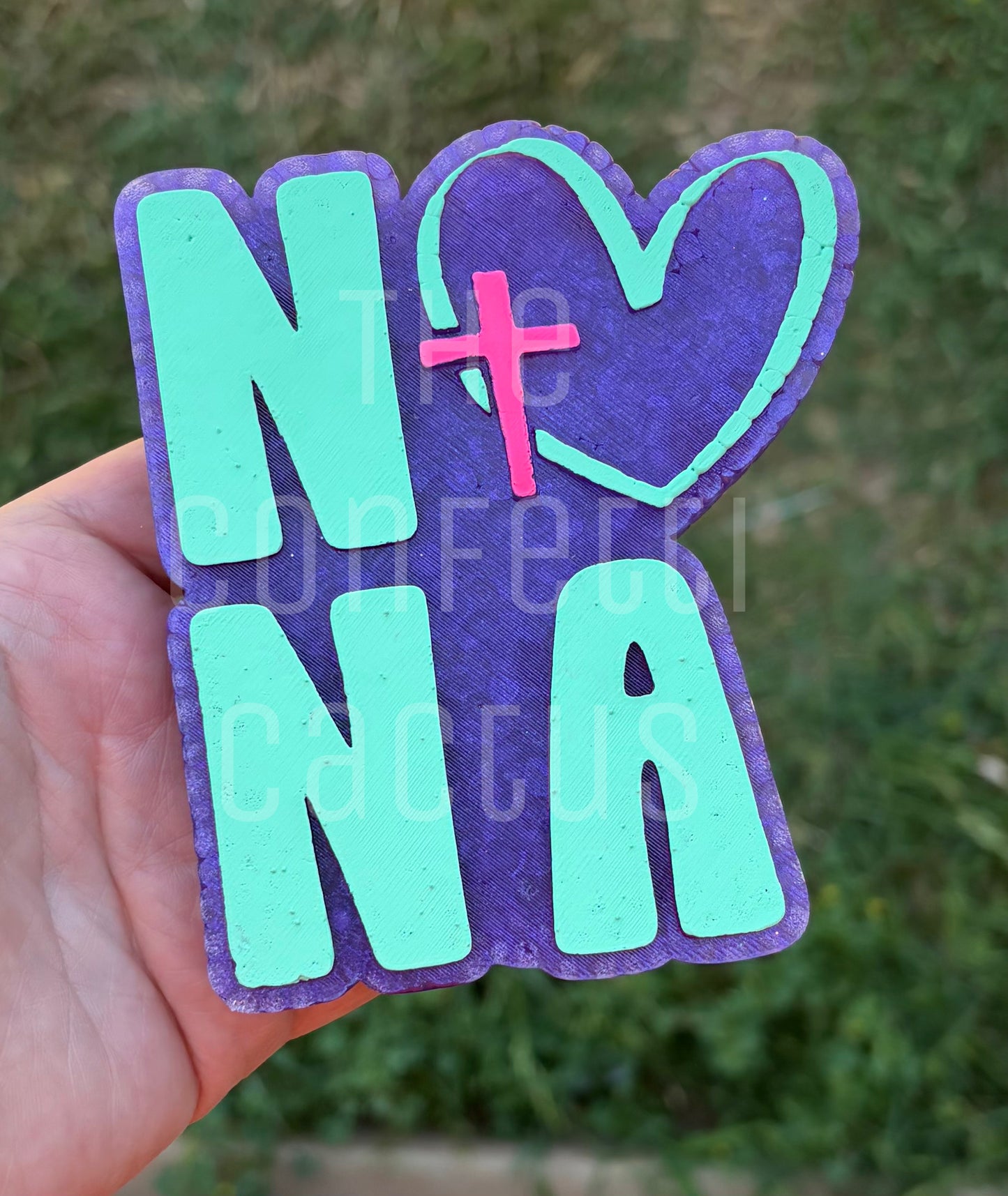 Nana with Heart & Cross
