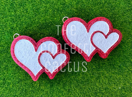 Double Heart Vent Clip