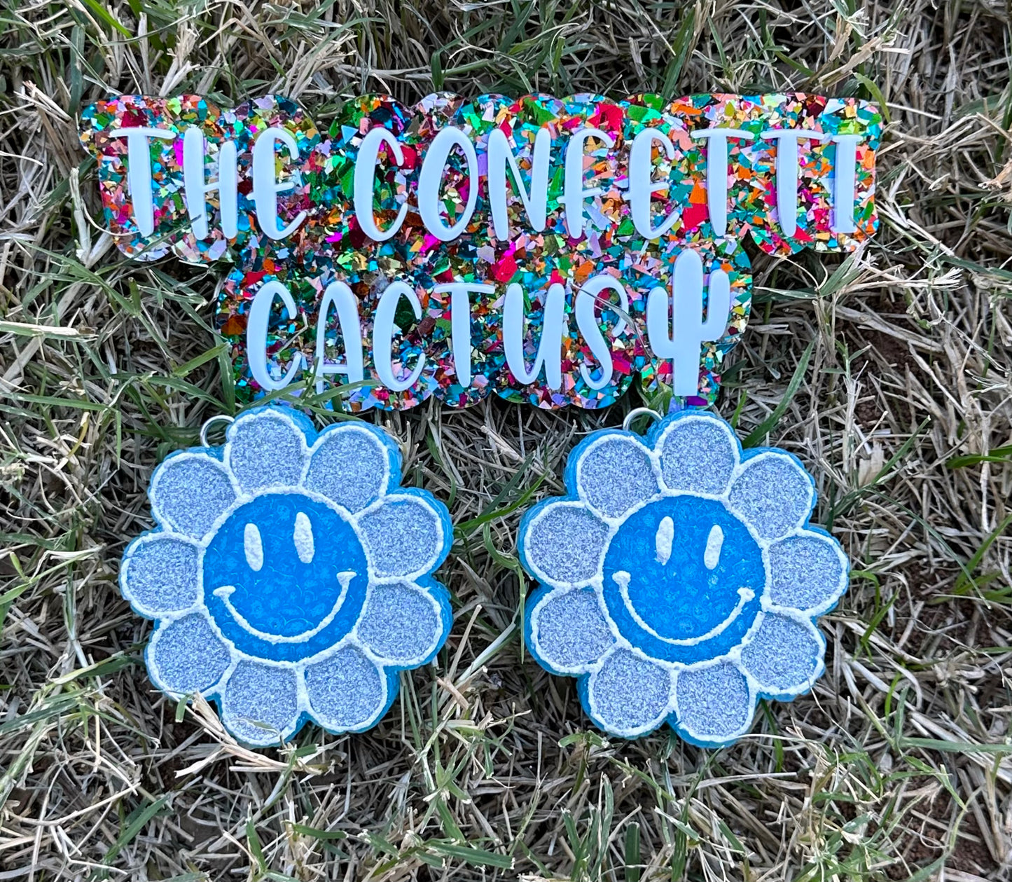 Happy Flower Vent Clips (Set of 2)