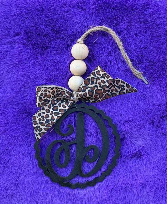Wooden Car Charm - “D”