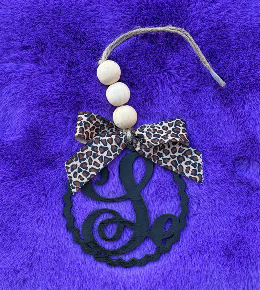 Wooden Car Charm - “S”