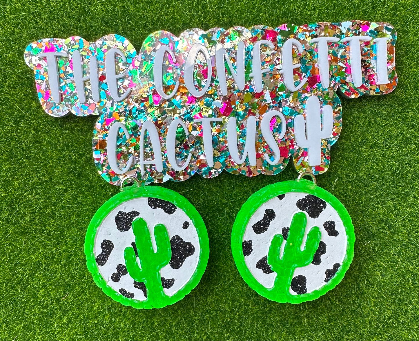 Cactus Cirlce Vent Clips (Set of 2)